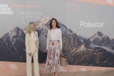 丹麦王储妃玛丽出席丹麦2022全球时尚峰会