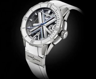 雅典表推出采用钛金属打造的DiverXSkeletonWhite腕表
